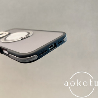 Ốp điện thoại từ tính xoay 360 thích hợp cho iPhone 11, 12, 13, 14, 15, 16 pro max, dải chống sốc hai màu, ốp cứng mờ mờ