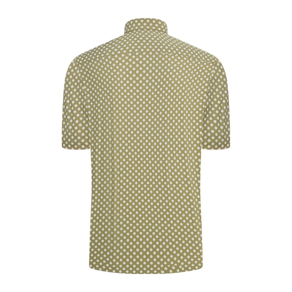 Áo sơ mi tay ngắn vạt ngang VIETTIEN SMART CASUAL vải Hoa hồng form REGULAR VT00000552