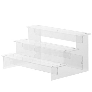 Giá đỡ màn hình thang Acrylic trong suốt nhiều lớp Pop Mart Đế trưng bày búp bê búp bê Giá lưu trữ búp bê