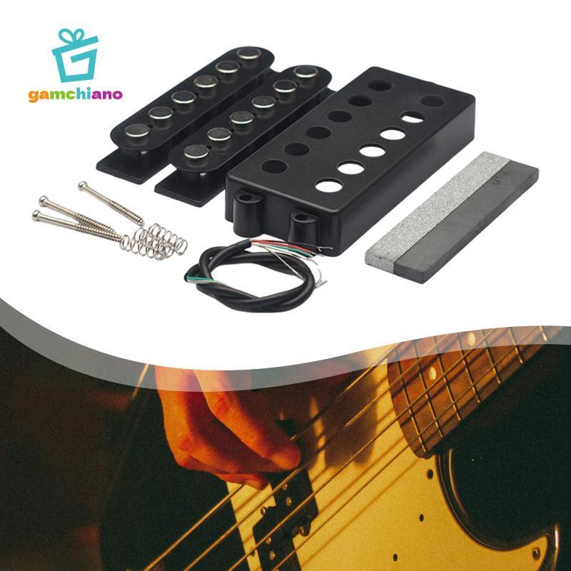 Điện Bass Pickup Đôi Cuộn Bộ Màu Đen Thay Thế Một Phần Nhạc Cụ Phụ Kiện Cho Hiện Đại 6 Dây Đàn Guitar Cầu Cổ