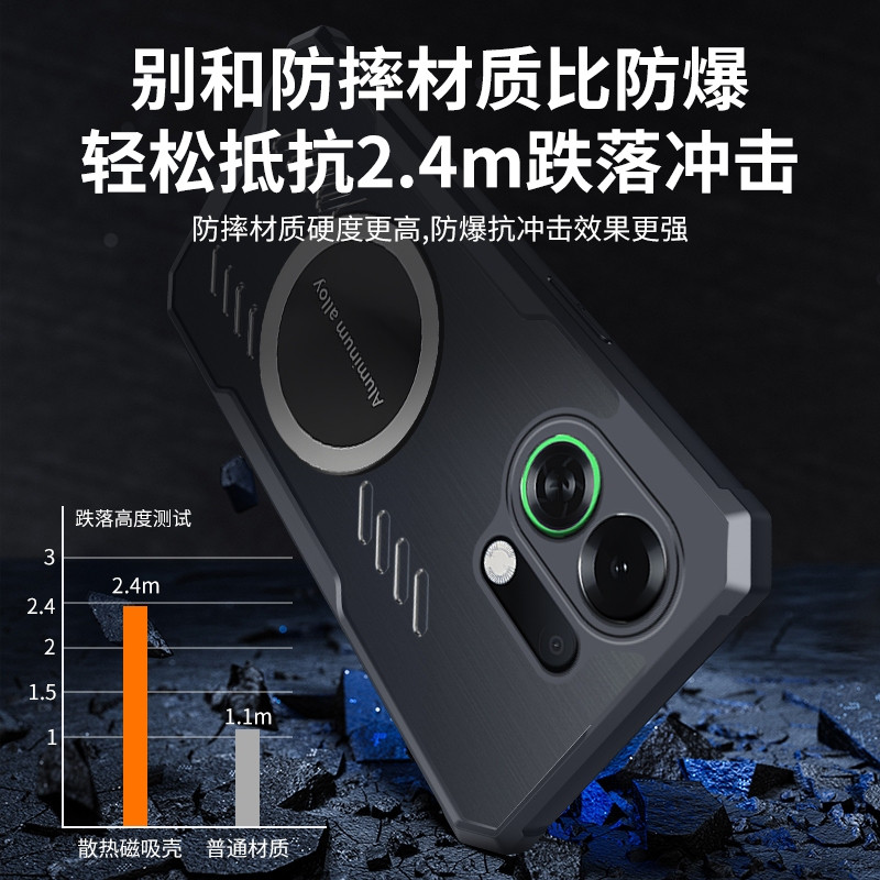 Ốp điện thoại trong suốt làm mát Graphene cho OPPO K13 Turbo Pro 5G Vỏ tản nhiệt TPU chống sốc Vỏ bảo vệ Capa