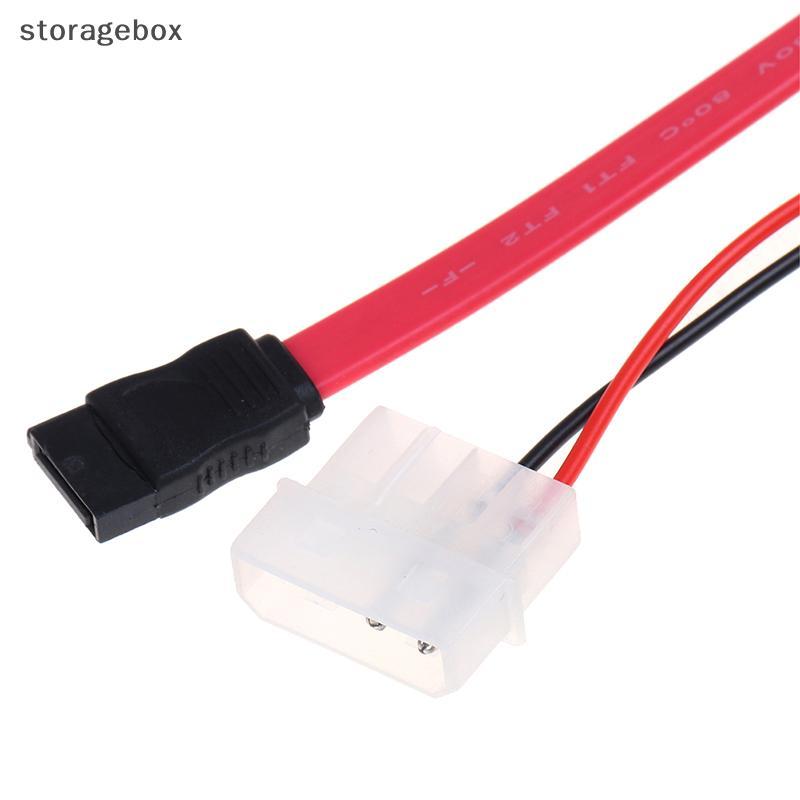 [Hộp lưu trữ] Cáp SATA Slimline 7 + 6 Pin cho máy tính xách tay mỏng SATA DVD CD-RW Cáp chuyển đổi Đẹp