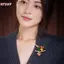 HFSHY Trang Sức Thổ Cẩm Men Động Vật Chim cho Trang Phục Hàng Ngày