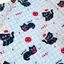 Tất Cả Cotton 40 Đếm In Vải Hoạt Hình Dễ Thương Kẻ Sọc Mèo Nhỏ Đen Quần Áo Phụ Kiện Tóc Túi Handmade diy Thú Cưng Vải 4.3