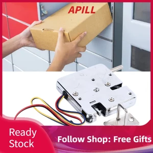 Apill Khóa điện khóa điều khiển chống sốc tủ khóa đáp ứng nhanh Sức mạnh mạnh để lưu trữ (12V với công tắc phát hiện)