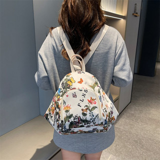 Ba Lô 2025 Phong Cách Mới Phiên Bản Hàn Quốc Phù Hợp Với Hợp Thời Trang In Nylon Đa Năng Túi Ba Lô Nhỏ Thời Trang Túi Messenger Thường Ngày