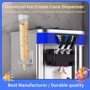 Tấm Dính Bao Gồm Kem Nón Hộp Đựng Bánh quế Nón Giá Đỡ Nhựa Bánh quế Nón Bảo Quản Ống Có Đĩa Từ Tính