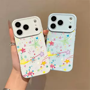 Vẽ bậy ngôi sao mà màuhù hợp với iPhone 12 Pro Max 17/16/13, vỏ gạo nếp mềm 15