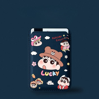 Hộp đựng thẻ ví họa tiết Crayon Shin-chan đầu lớn cho iPhone 11pro 12promax 13 15pro 15promax 14 14promax 14 pro 16 16plus 16 Pro Max 17 17promax 17airWallet