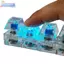 CMINYP 4 phím Bàn phím cơ Máy kiểm tra trục LED Keycap Switch Sampler Đồ chơi chìa khóa Giảm căng thẳng cho game thủ Văn phòng tại nhà Móc khóa di động rỗng