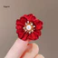 Bộ trâm cài men Ceramic sang trọng với ngọc trai và kim cương giả - Phù hợp cho dịp Ngày Mẹ và tiệc cưới