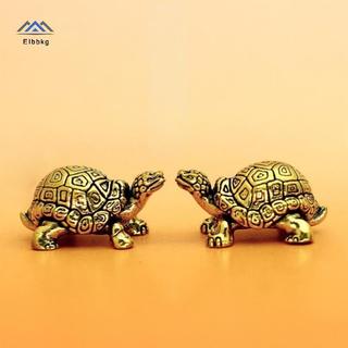 ELBBKG Đồng Nguyên Chất Rùa Tượng Vintage Đồng Rùa Tượng Để Bàn Phong Thủy Trang Trí Thu Nhỏ Trà Cổ Thú Cưng Thủ Công Quà Tặng Mới
