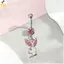 < YEI > Vòng buộc bụng pha lê Dangle bằng thép không gỉ Thiết kế hình con bướm xuyên thấu Trang sức cơ thể hợp thời trang cho câu lạc bộ mùa hè Mới