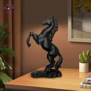 HFTOY 3D In Hình Ngựa Tượng Pegasus Điêu Khắc Năm Ngựa Trang Trí Động Vật Hiện Đại Nghệ Thuật Trang Trí Biểu Tượng Thành Công Cho Gia Đình & Văn Phòng ~