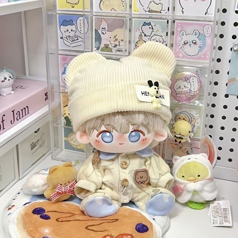 20cm Quần Áo Bé Bộ Đồ Ngủ Liền Quần Cotton Búp Bê Gấu Nhỏ Bánh Quy Dễ Thương Siêu Dễ Thương Chính Hãng Phiên Bản Chính Hãng