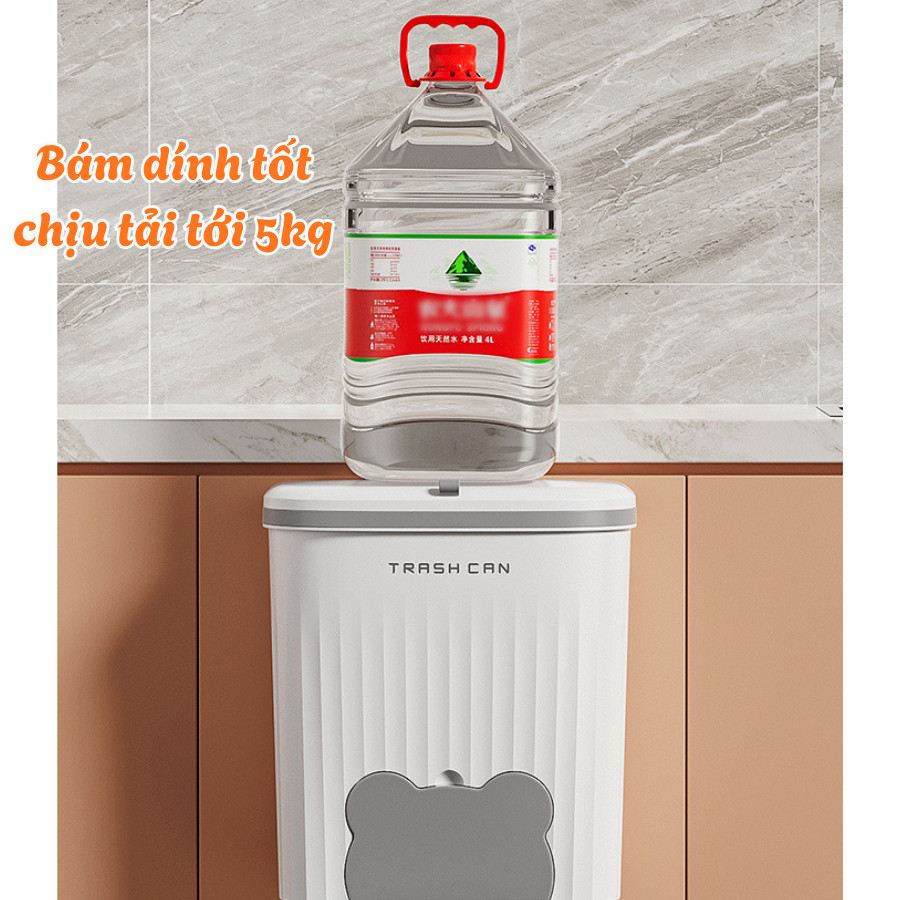 Thùng Rác Treo Tủ Bếp 12L Siêu Tiện – Không Cần Khoan, Tặng Kèm Miếng Dán Tường Và Móc Cài Cánh Tủ Linh Hoạt Dino