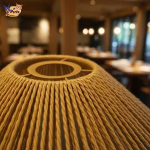 Dệt Dây Giấy Chụp Đèn Kaki Mây Phong Cách Vỏ Đèn Cho Nhà Khách Sáng Tạo Chiếu Sáng Nội Thất Chụp Đèn