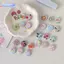 CMINYP 6 Hoạt Hình Dễ Thương Mini Hoạt Hình Nút Huy Hiệu Kawaii Retro Bé Gái Trẻ Em Bapa Túi Đựng DIY Trang Trí Trâm Pin Phụ Kiện Không