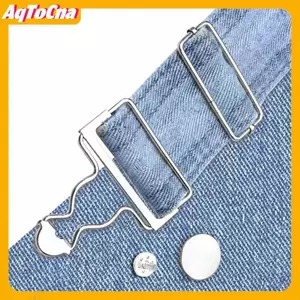 Dungaree jean với nếp gấp và nút bộ - DIY trang phục may đo đồ dùng AqToCna
