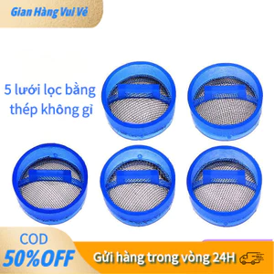 【48h】Bộ lọc van cấp nước máy giặt 5 cái kích thước tiêu chuẩn, lắp vừa hầu hết van điện từ, tiết kiệm chi phí bảo trì.