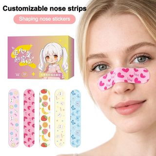 AFTEROF 10 Cái / hộp Máy Điêu Khắc Mũi, Miếng Dán Định Hình Mũi Có Thể Tái Sử Dụng Có Thể Điều Chỉnh, Băng Nâng Mũi Hoạt Hình Dễ Thương Để Định Hình Mũi Dụng Cụ Mỹ Phẩm