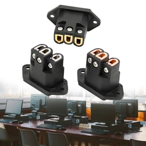 Đầu nối phích cắm điện 3 chân Yoo Copper Ổ cắm đầu vào IEC cho bộ khuếch đại và hệ thống HiFi Dễ dàng lắp đặt