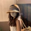 Mũ Rơm Nữ Dệt Mờ Rỗng Phong Cách Mới, Perfect cho Mùa Hè Đi Biển