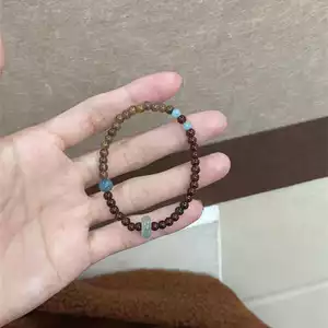 Vòng Tay Nữ Garnet Retro Phong Cách Trung Quốc, Đính Hạt, Phù Hợp Học Sinh