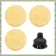 Dành Cho SC2 SC3 SC4 SC5 Máy Hút Bụi Phụ Kiện Bàn Chải Tròn Lớn Hấp Bao Microfiber Lau Vải