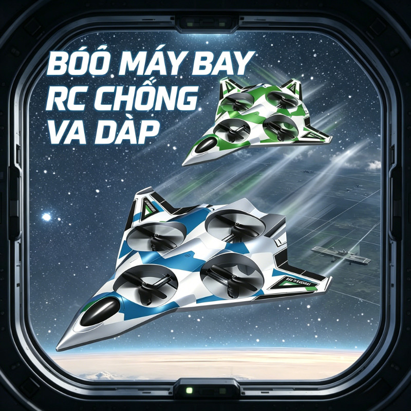 Máy Bay RC Nhào Lộn 360 độ – Cân Bằng ổn định, Chống Va đập, Dễ điều Khiển, đồ Chơi Bay An Toàn Cho Bé Trai
