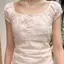 Thiết kế vải lanh Cotton phong cách mới Slim-fit Hot Girl Sweet Bubble Top Áo ngắn tay ngắn Áo thun giảm tuổi mùa hè-