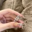 Đồng dát Zircon Nhẫn Zircon Zircon Zircon Tính Khí Phù Hợp Với Tất Cả Trận Đấu Cá Nhân Mở Nhẫn Có Thể Điều Chỉnh Chỉ Số Ngón Tay Nhẫn 26.4.17