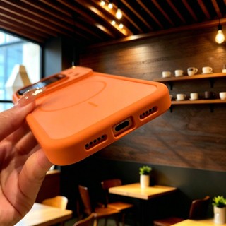 Ốp lưng từ tính mờ cho iPhone 17 Pro Max/13/14/15/16 Pro Max/Pro/Plus, chống sốc, bảo vệ ống kính máy ảnh