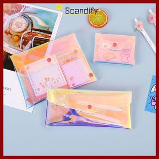 [Giao hàng từ Việt Nam] Ví bỏ túi SCANDIFY, Túi đựng mỹ phẩm chống nước đa chức năng, Hộp đựng thẻ tín dụng trong suốt bằng nhựa PVC di động nam nữ