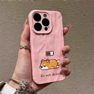 Dành Cho IPhone 17 16 15 14 13 12 11 Pro Max X XR XS Max 7 8 Plus Phim hoạt hình sạc Puppy Pleated Shell