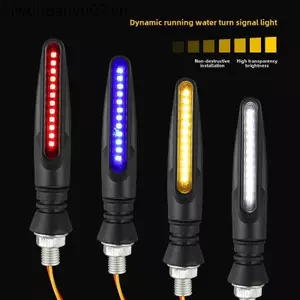 Xe Máy Chạy Nước Bật Tín Hiệu LED Xe Điện Sửa Đổi Phụ Kiện Bật Đèn Địa Hình Xe Horizon Đường Phố Thể Thao Đèn Xe