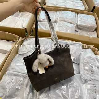 Túi Bigsize Da Lộn Chio Kèm Charm Thỏ HS318