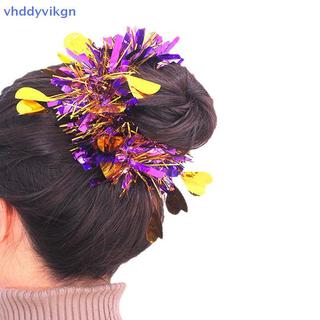 VHDD 10 Chiếc Đầy Màu Sắc Tinsel Vòng Tay Đàn Hồi Người Lớn Trẻ Em Đa Năng Khiêu Vũ Chống Đỡ Đội Cổ Vũ Tinsel Dây Đeo Tay VN