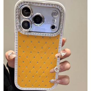 Vỏ điện thoại di động mũi khoan âm thanh nổi kim cương màu trơn tiên tiến phù hợp cho iPhone17 16 15 14 13 Pro Max bảo vệ camera chống sốc chống rơi mặt sau cứng