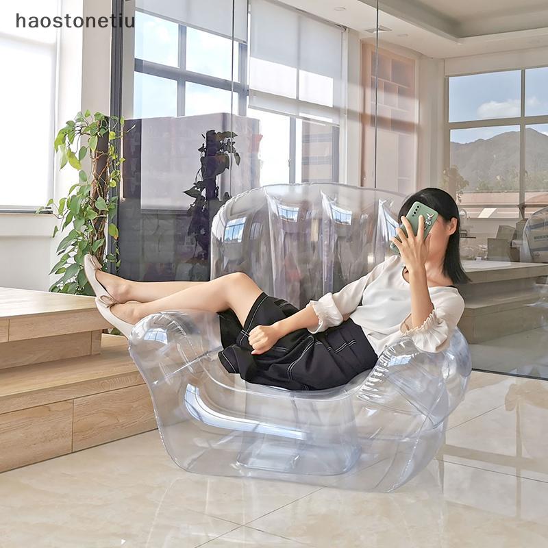 Ghế bơm hơi trong suốt PVC dày cho cắm trại ngoài trời - Sofa người lớn tiện lợi