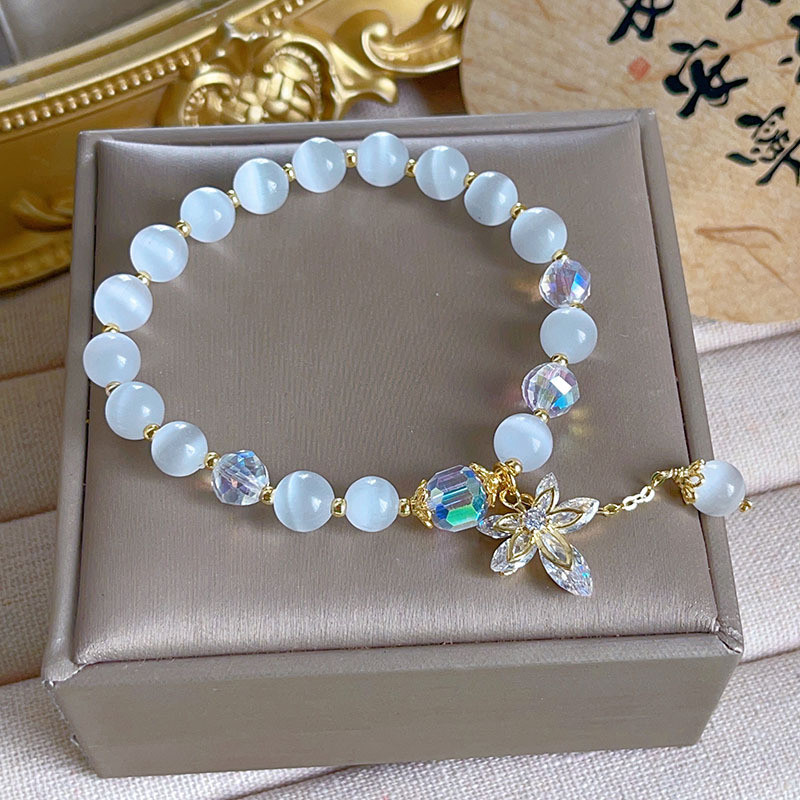 Vòng tay đá mắt mèo khí chất tinh tế mới