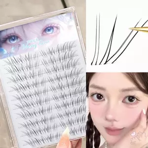 Phong Cách Ánh Sáng Móng Tay Giả Hươu Giả Lông Mi Cho Tự Nhiên C Curl Đen 9-11mm