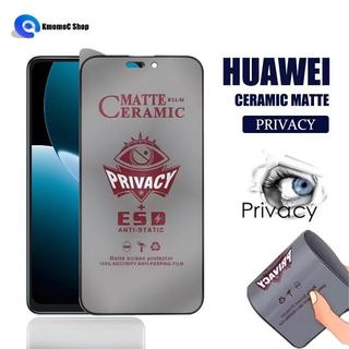 Tấm bảo vệ màn hình riêng tư bằng gốm mờ cho Huawei Nova 14 14i Y73 13i Y72 12 12i 11 11i Y61 Y71 Y90 Y70 Plus Y60 10 9 SE 5G Phim chống gián điệp