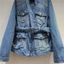 Áo Denim Nữ Mùa Xuân, Phong Cách Hàn Quốc Ngọt Ngào với Khóa Kim Loại và Dây Buộc