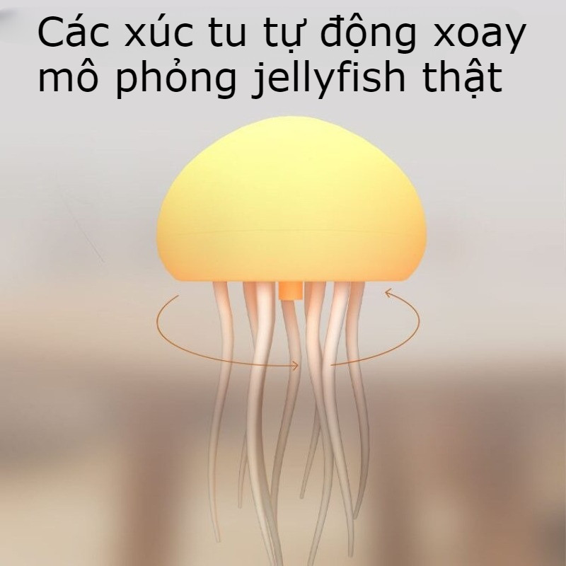 Điều khiển bằng giọng nói Nhảy múa Đèn sứa, Đèn Ngủ Đổi Màu Đa Sắc, Đèn Treo Trang Trí Phòng Khách/Phòng Ngủ