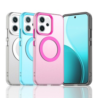 Dành Cho Reno15F Nối Màu Vỏ Cho Oppo Reno 15 Pro F Reno15 Pro Reno15ProMax Reno15 F TPU Ốp lưng Acrylic Từ Tính Với Áo Giáp Sạc Không Dây Ốp Lưng Chống Sốc
