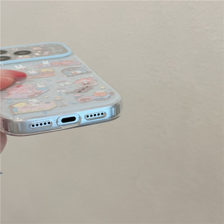 Ốp điện thoại iPhone 17 Pro max họa tiết thỏ TPU materia IMD