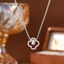 Dây chuyền thép titan mạ vàng 18K thiết kế bốn lá cỏ ba lá