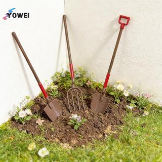 Bộ Dụng Cụ Xẻng Kim Loại Mini YOWEI Cho Nhà Búp Bê Làm Vườn 112 Tỉ Lệ 3 Chiếc Mẫu Trang Trí Cảnh VN