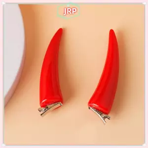 JRP Kẹp Tóc Anime PVC Sừng Cho Cosplay và Halloween